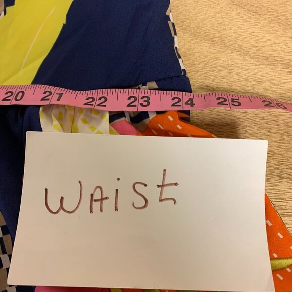 Mini bohemian dress SZ 2X bishop sleeves dropped waist abstract leaf print - Picture 13 of 14